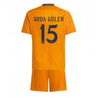 Real Madrid Arda Guler #15 Fußballbekleidung Auswärtstrikot Kinder 2024-25 Kurzarm (+ kurze hosen)